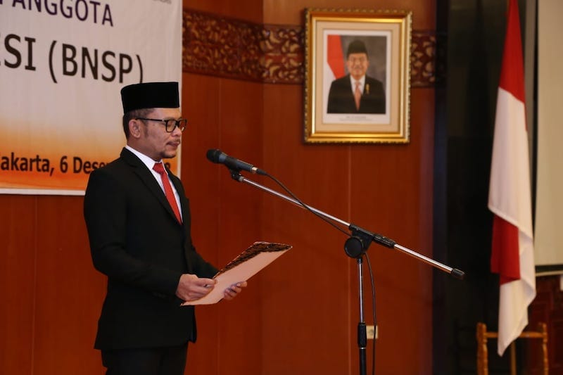 Menaker Lantik Pengurus Badan Nasional Sertifikasi Profesi (BNSP)