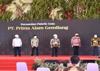 Presiden Jokowi Resmikan Pabrik Gula PT Prima Alam Gemilang