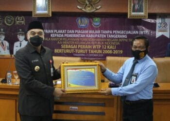 Pemerintah Kabupaten Tangerang Meraih WTF Lebih Dari 10 Kali