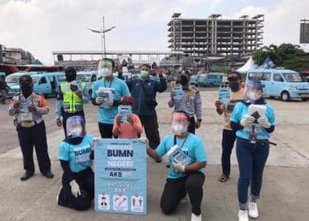 Indra Karya Bagikan Masker Gratis