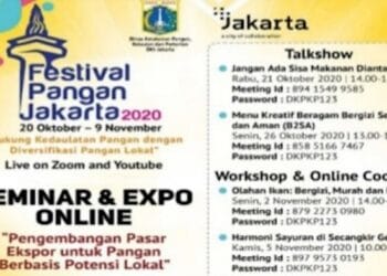 Ini Serangkaian Acara pada Festival Pangan Jakarta 2020