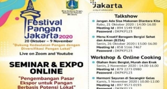 Ini Serangkaian Acara pada Festival Pangan Jakarta 2020