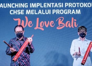 Kampanye ‘We Love Bali’, Kemenparekraf Perkuat Penerapan Protokol Kesehatan Berbasis CHSE