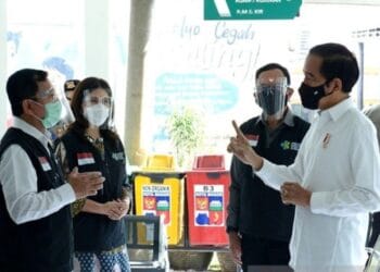 Presiden Didamping Menkes Tinjau Langsung Pelaksanaan Simulasi Vaksinasi Covid-19 di Bogor