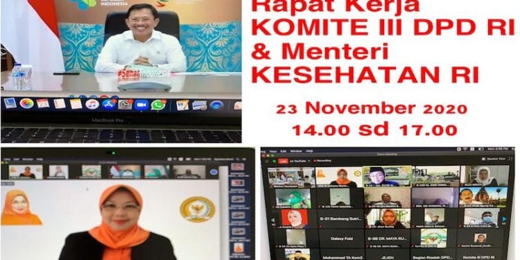 Sinergitas Komite III DPDRI – Kemenkes Tanggulangi Pandemi Covid19