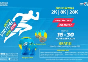 Tetap Bugar di Masa Pandemi, Partai Gelora Gelar ‘Gelora Virtual 2020 RUN’