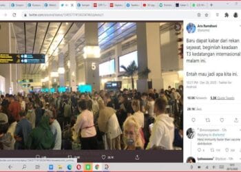Kerumunan WNA di Terminal Kedatangan Bandara Soekarno-Hatta Jadi Sorotan Tenaga Kesehatan