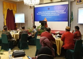 Susun RPP UU Cipta Kerja, Kemnaker Libatkan Masyarakat Daerah