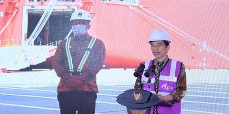 Presiden Jokowi Lakukan Peluncuran Awal Pelabuhan Internasional Patimban