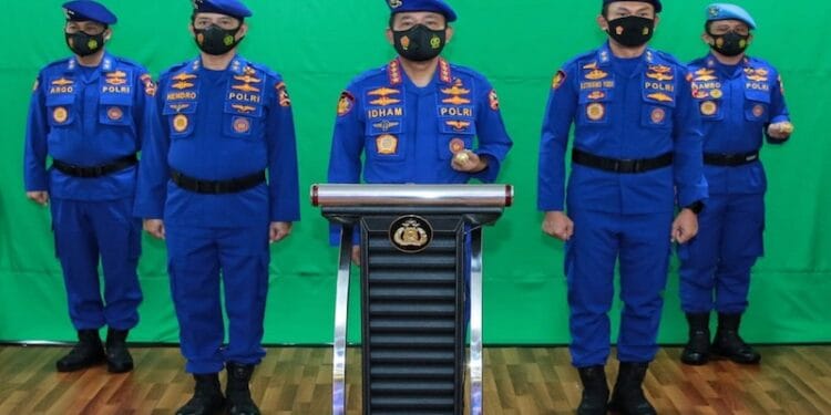 Kapolri Pimpin Upacara Peringatan HUT Ke-70 Korpolairud Secara Virtual