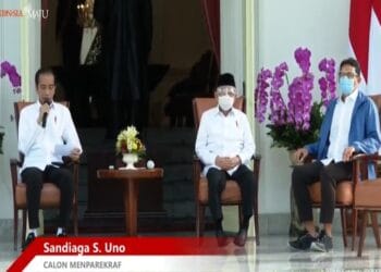 Presiden Umumkan 6 Menteri Baru, Sandiaga Jadi Menparekraf Risma Mensos