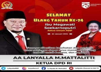 Ketua DPD RI Sampaikan Doa di Hari Ulang Tahun Megawati Soekarnoputri