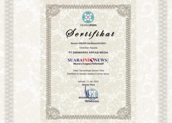 Lolos Terverifikasi Faktual Dewan Pers, Suaraindonews.com Terima Sertifikat