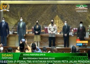 Rapat Paripurna DPR Sahkan Komjen Listyo Sigit sebagai Kapolri