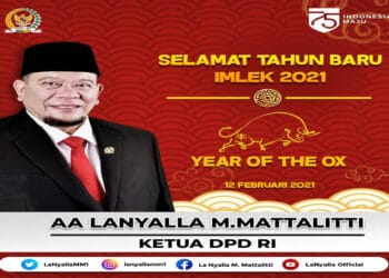 Ketua DPD RI Ajak Masyarakat Tionghoa Rayakan Imlek dengan Optimis
