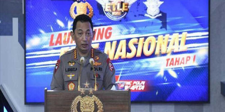 Tingkatkan Kesadaran Berlalu Lintas, Kapolri Luncurkan Tilang Elektronik Nasional