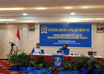 Willem Wandik Sosialisasi 4 Pilar Kebangsaan dengan Gerakan Angkatan Muda Kristen (GAMKI) Papua