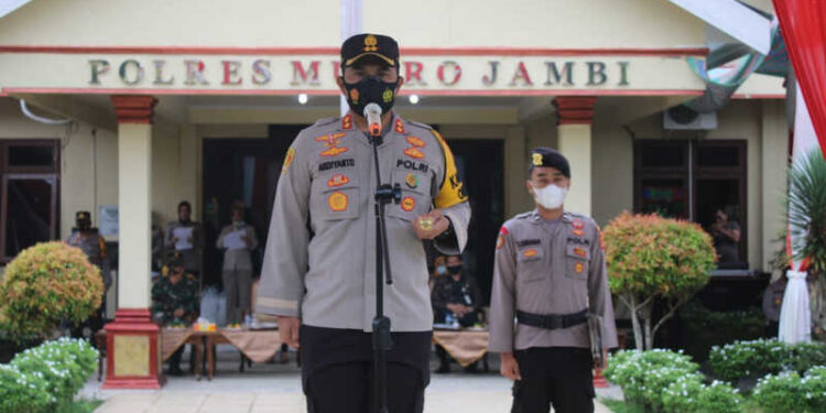 Kapolres Muaro Jambi Kukuhkan Polsek Sungai Gelam dan Bahar  Selatan