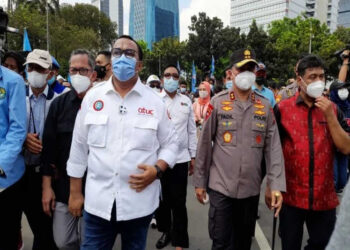 Kapolda Dampingi Buruh Datangi MK Minta UU Cipta Kerja Khusus Klaster Ketenagakerjaan Dicabut