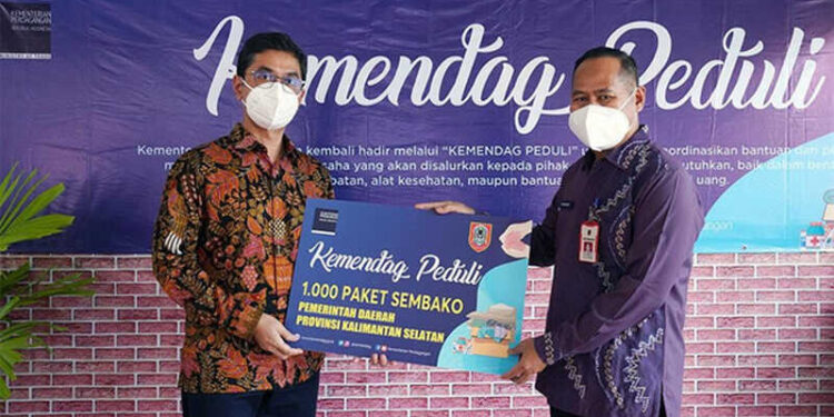 Gerak Cepat Tangani Dampak Bencana, Kementerian Perdagangan Salurkan Bantuan Kemendag Peduli di Banjarmasin