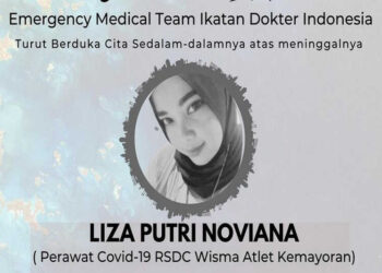Liza Putri Noviana, Nakes di RSD Kemayoran Gugur karena Covid-19