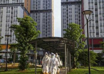 Pasien Covid-19 di RS Wisma Atlet Naik Signifikan