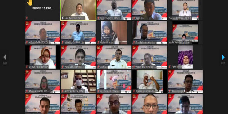 Sekretariat Jenderal DPD RI Gelar Apel Pagi Virtual