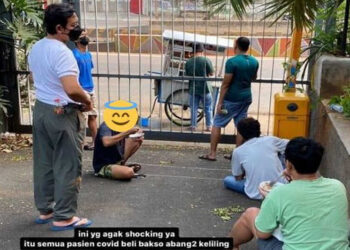 Viral Pasien Corona di Jakbar Jajan Bakso dari Halaman Hotel