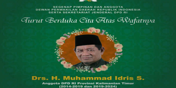 Senator asal Kalimantan Timur KH Muhammad Idris Wafat