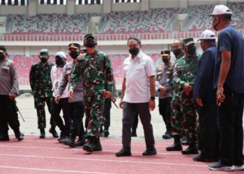 Jelang PON, Menpora Tinjau Stadion Lukas Enembe Jayapura