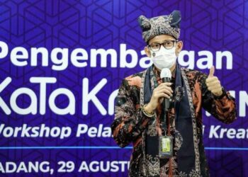 Perkuat Kolaborasi, Sandiaga Uno Ajak Pelaku Ekraf di Padang Untuk Bangkit dari Pandemi