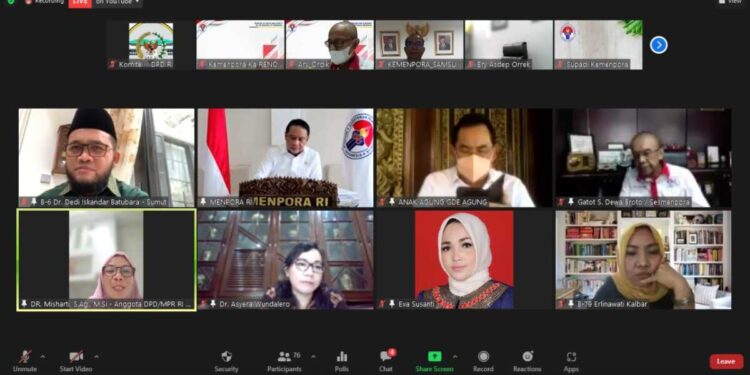 Fokus Pelaksanaan PON XX Papua 2021, Komite III DPD RI Cek Kesiapan Menpora