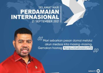 Momentum Hari Perdamaian Internasional, Filep Usulkan Pengarusutamaan Perdamaian di Papua