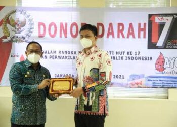 HUT ke-17, Sekretariat Jenderal DPD RI Gelar Donor Darah
