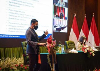 Menparekraf Paparkan Strategi Bangun Pariwisata dan Ekraf Pasca Pandemi Covid-19