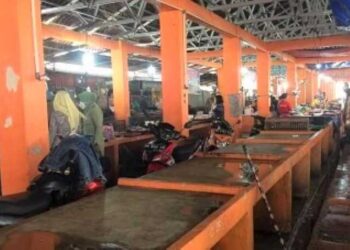 Tak Dilirik Oleh Pedagang, Kios di Pasar Tradisional Pekanbaru Masih Kosong