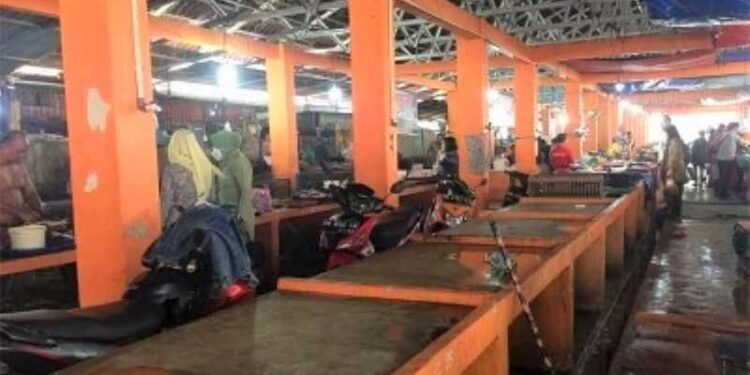 Tak Dilirik Oleh Pedagang, Kios di Pasar Tradisional Pekanbaru Masih Kosong