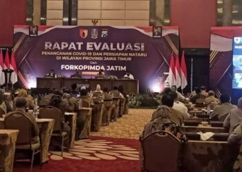 Forkopimda Jatim Evaluasi Penanganan Covid-19 dan Nataru