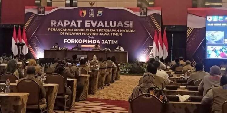 Forkopimda Jatim Evaluasi Penanganan Covid-19 dan Nataru