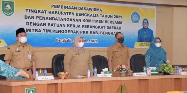 Kasmarni Resmikan Pembinaan Dasawisama Bagi Desa se-Kabupaten Bengkalis