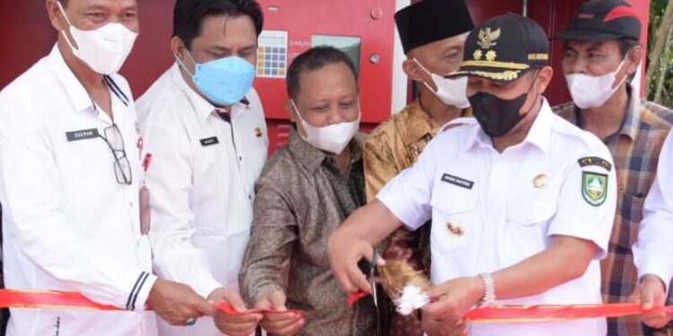 Bagus Santoso Resmikan Pertashop Pertama di Kabupaten Bengkalis