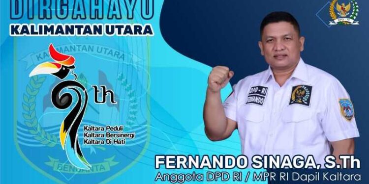 HUT Ke 9 Provinsi Kaltara, Fernando Sinaga: Momentum Realisasikan PSN