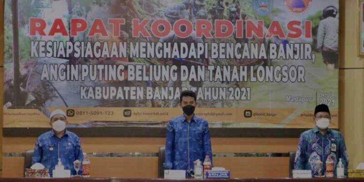 Pemkab Banjar Gelar Rakor Kesiapsiagaan Bencana