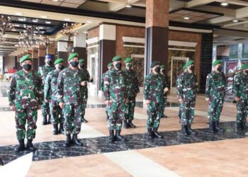 Kasad Terima Laporan Korps Kenaikan Pangkat 36 Pati TNI AD