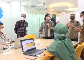 Wujudkan Budaya Kerja Fleksible, Sri Mulyani Resmikan Ruang Kerja Kolaboratif