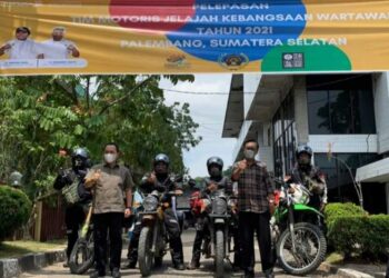 Tim Jelajah Kebangsaan Wartawan Tiba di Palembang