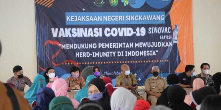Percepat Vaksinasi, Kejari Singkawang Sediakan 250 Kuota Vaksin Sinovac