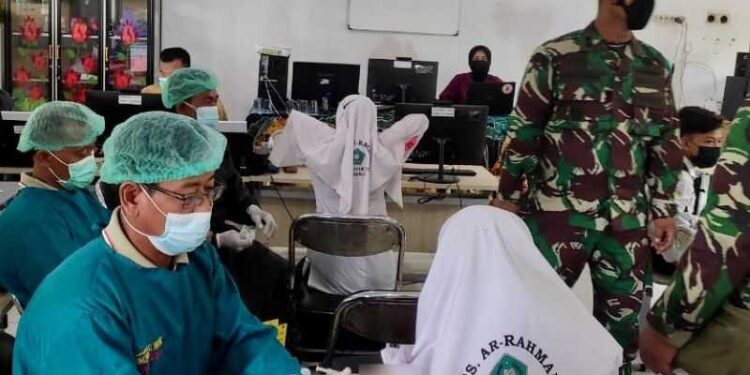 Kodim 1006/Banjar Kembali Gelar Serbuan Vaksinasi