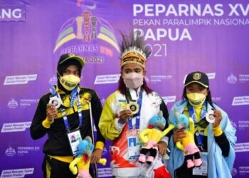 Atlet Renang Tuan Rumah Sabet Medali Emas di Peparnas Papua XVI