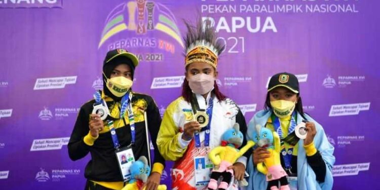 Atlet Renang Tuan Rumah Sabet Medali Emas di Peparnas Papua XVI